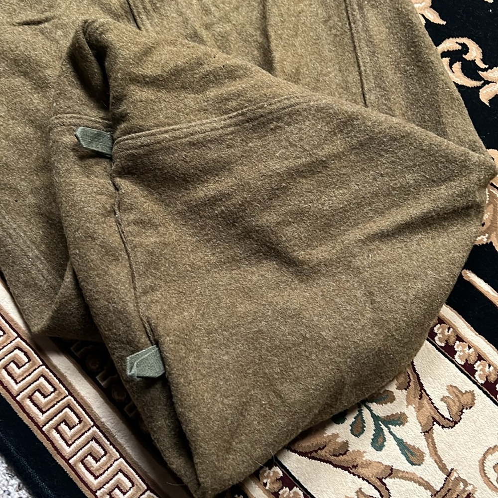 World War II US Army Wool Sleeping Bag Green Dated 1945 Mummy Military VTG - Picture 9 of 14